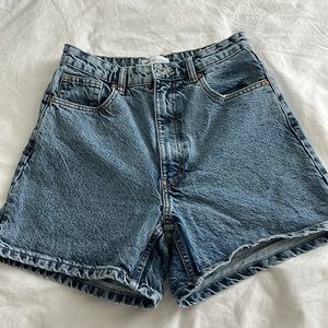 Zara: High Rise Dad Shorts